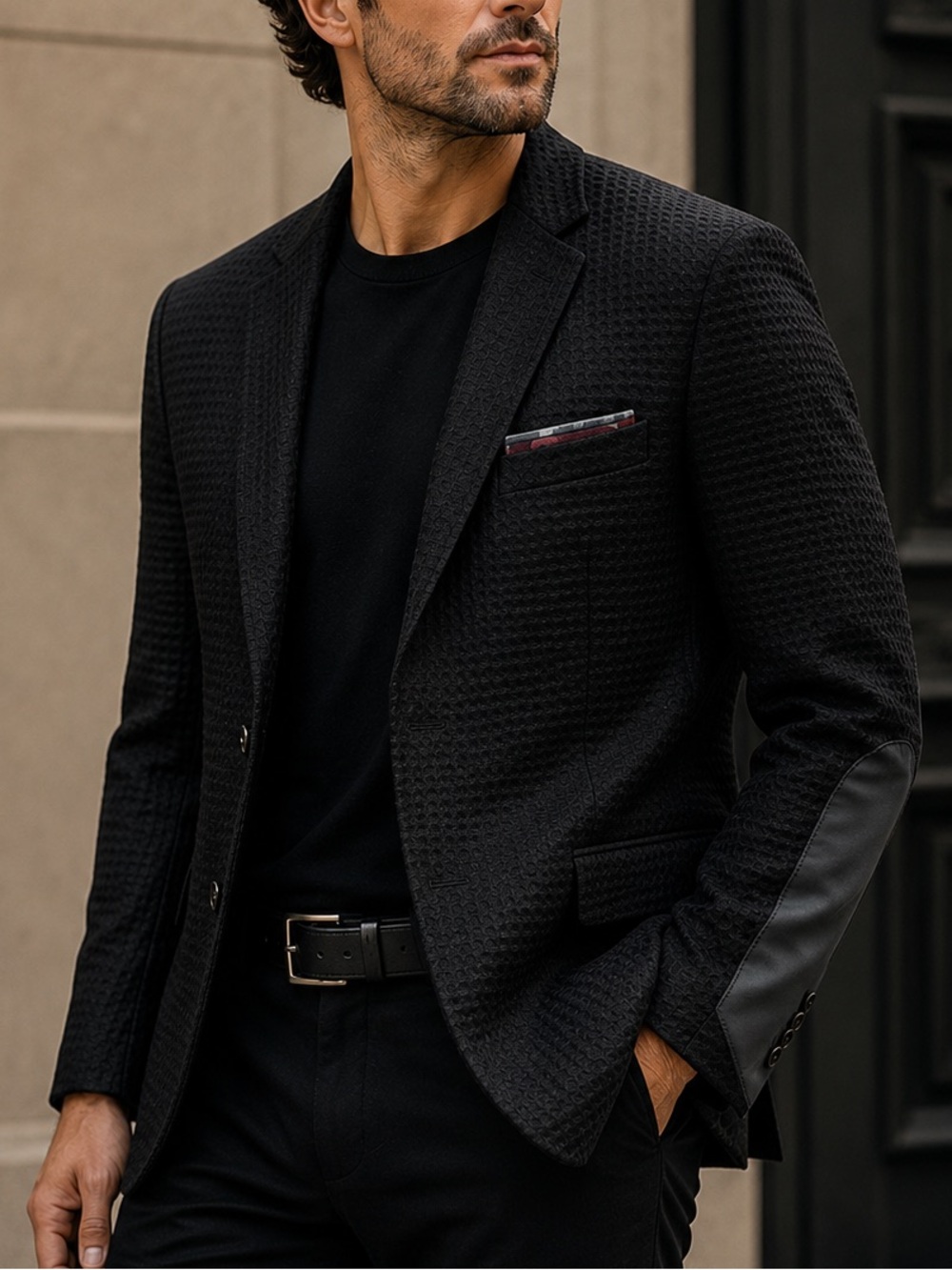 Robert Graham 100% Wool Textured Blazer 4